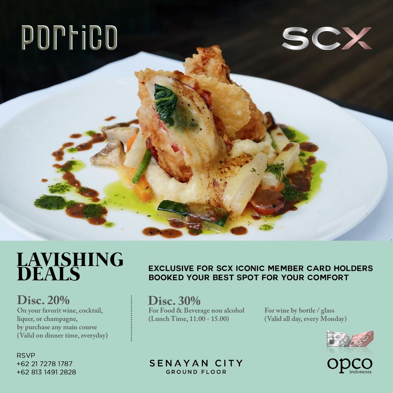DOUBLE VALUE SENAYAN CITY VOUCHERS AT PORTICO