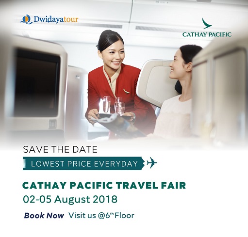 Cathay Pacific Travel Fair at Dwidaya Tour