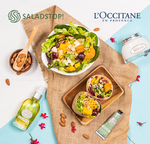 SaladStop! X LOccitane: Almond Garden
