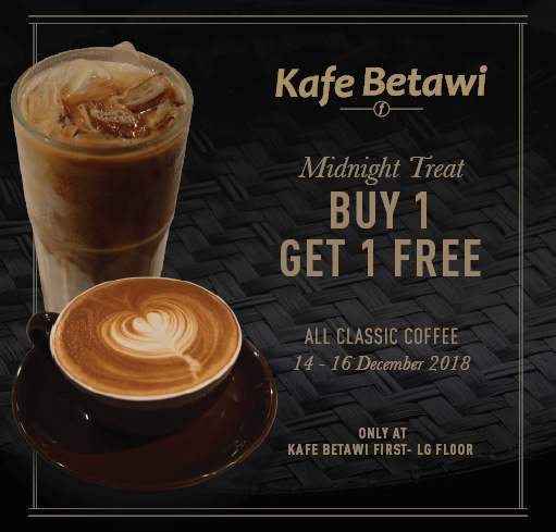 KAFE BETAWI BUY 1 GET 1 FREE