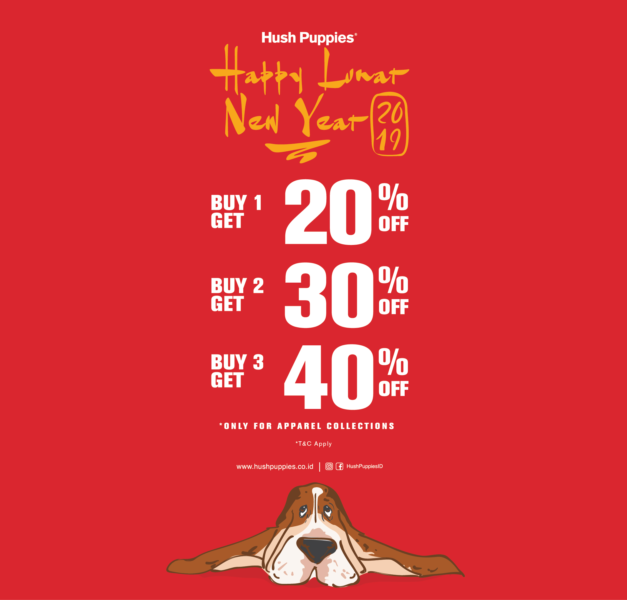HAPPY LUNAR NEW YEAR - HUSH PUPPIES FREE ANGPAO