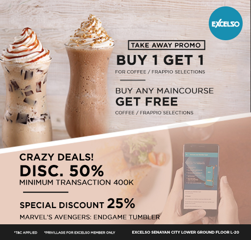 EXCELSO BUY ONE GET ONE