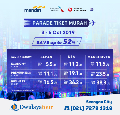 DWIDAYA TOUR JAPAN AIRLINES
