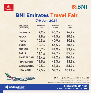 BNI Emirates Travel Fair by Dwidaya Tour 