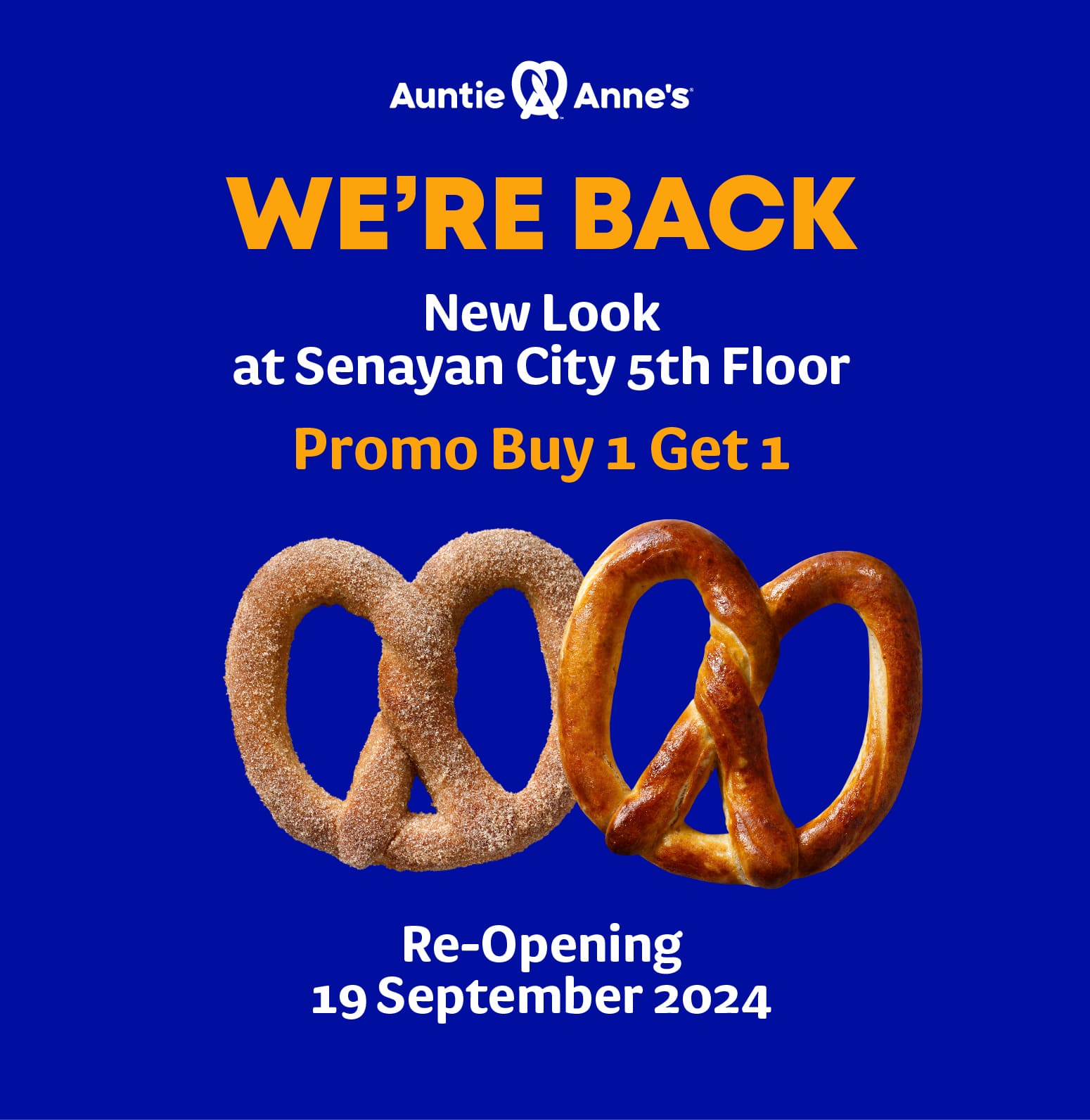 Auntie Annes Buy 1 Get 1 Promo