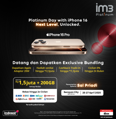 IM3 Platinum Day with iPhone 16 