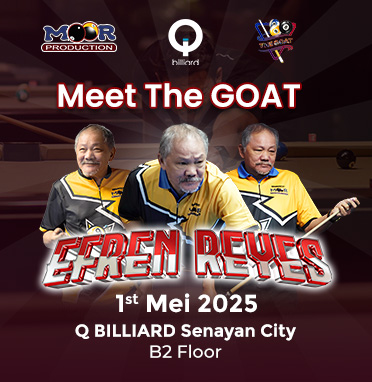 Meet the GOAT - Efren Reyes at Q Billiard, Senayan City