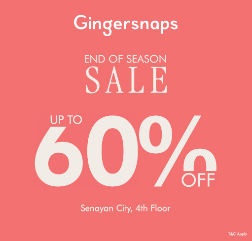 Gingersnaps End of Season Sale: up to 60% off!