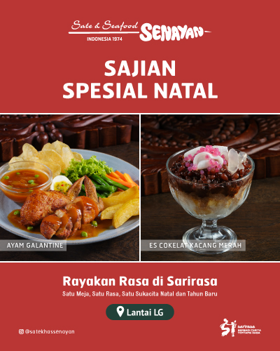 Sajian Spesial Natal Rayakan di Sate Khas Senayan 
